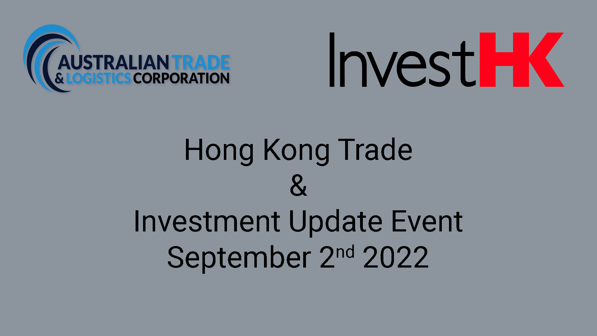 Hong Kong Trade & Investment Update Event